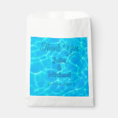 Sachets En Papier Azur Turquoise Bleu Réflexion d'eau Minimalisme (Devant)