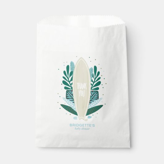 Sachets En Papier Baby Aqua Tropical À Bord (Devant)