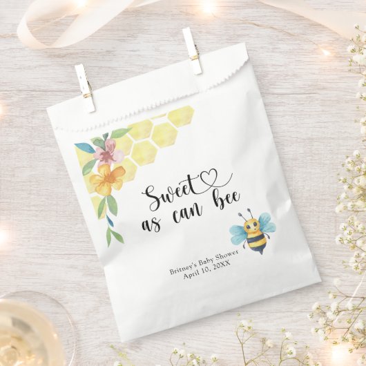 Sachets En Papier Baby Bee - doux comme peut être (Coupé)