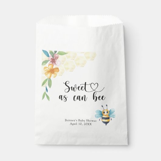 Sachets En Papier Baby Bee - doux comme peut être (Devant)