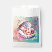 Sachets En Papier Baby Girl in a Seashell Baby shower (Devant)
