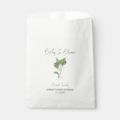 Sachets En Papier Baby In Bloom l Basil Baby shower de semences (Devant)