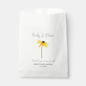 Sachets En Papier Baby In Bloom l Black Eyed Susan Seeds Baby shower (Devant)