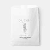 Sachets En Papier Baby In Bloom l Hyacinth Seeds Baby shower (Devant)