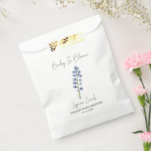 Sachets En Papier Baby In Bloom l Lupine Seeds Baby shower (Scellé)