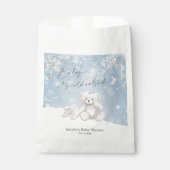 Sachets En Papier Baby, It's Cold Outside Teddy Bear Winter Keepsake (Devant)