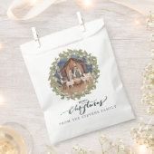 Sachets En Papier Baby Jesus in the Manger Nativité Favor Bag (Coupé)