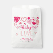 Sachets En Papier "Baby Love" Valentine's Day Baby Shower (Devant)