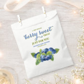 Sachets En Papier Baby shower à thème Berry Sweet Blueberry (Coupé)