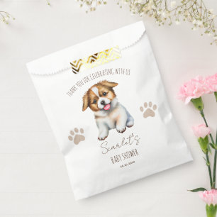 Sachets En Papier Baby shower à thème Chien de chiot faveurs customi