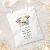 Sachets En Papier Baby shower animal de la forêt de bois Favoriser (Coupé)