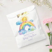 Sachets En Papier Baby shower arc-en-ciel aquarelle (Scellé)