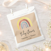 Sachets En Papier Baby shower arc-en-ciel Boho (Coupé)
