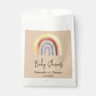 Sachets En Papier Baby shower arc-en-ciel Boho