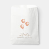Sachets En Papier Baby shower balloon de Boho Neutre (Devant)