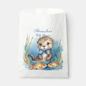 Sachets En Papier Baby shower bébé Otter Boy (Devant)