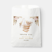 Sachets En Papier Baby shower blanc à l'aquarelle (Devant)