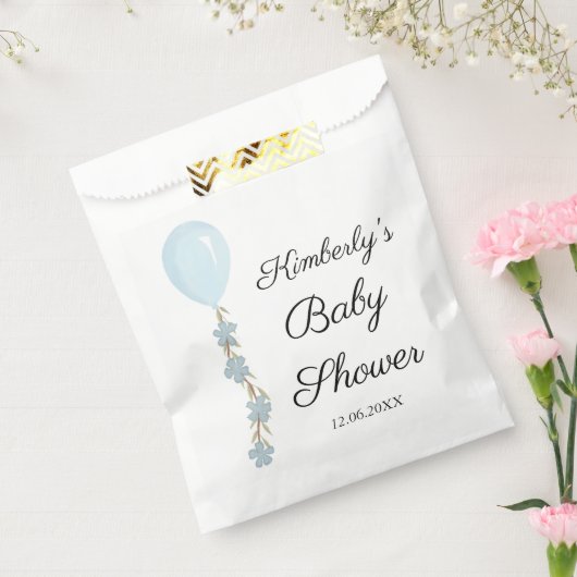 Sachets En Papier Baby shower Bleu Cute (Scellé)