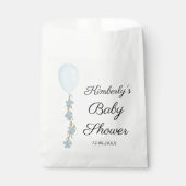 Sachets En Papier Baby shower Bleu Cute (Devant)