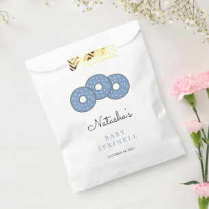 Sachets En Papier Baby shower bleu doux saupoudré pour les garçons