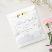 Sachets En Papier Baby shower bleu gris minuscule étoile (Scellé)