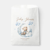 Sachets En Papier Baby shower Blue Teddy Bear Stars (Devant)