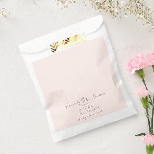 Sachets En Papier Baby shower Blush & Gold Princess (Scellé)