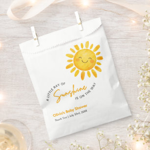 Sachets En Papier Baby Shower Bohème Mignon Un Petit Rayon de Soleil