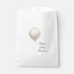 Sachets En Papier Baby shower Boho Ballot Beige Moderne
