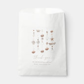 Sachets En Papier Baby shower Boho Beach Shell (Devant)