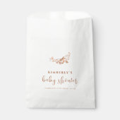 Sachets En Papier Baby shower Boho Simple Petit Fleur sauvage (Devant)