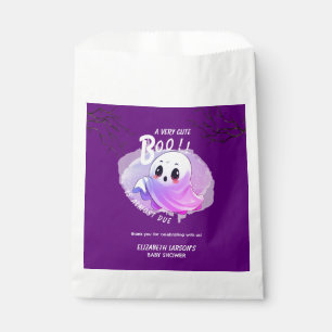 Sachets En Papier Baby shower Boo Halloween Deep Purple Theme Party