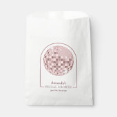 Sachets En Papier Baby Shower Boogie Disco Rose (Devant)