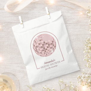 Sachets En Papier Baby Shower Boogie Disco Rose pour une Mariée