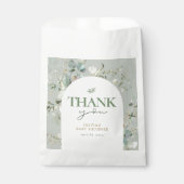 Sachets En Papier Baby shower botanique d'Eucalyptus (Devant)