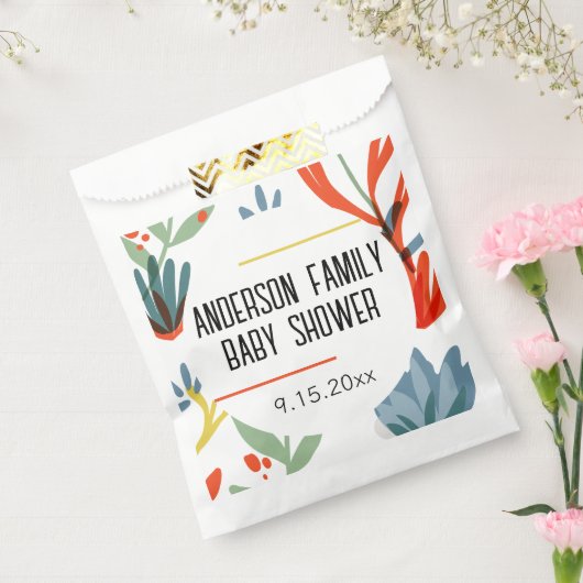 Sachets En Papier Baby shower botanique lumineux (Scellé)