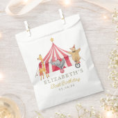 Sachets En Papier Baby shower Carnaval de cirque d'aquarelle (Coupé)