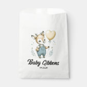 Sachets En Papier Baby Shower Cerf (Devant)
