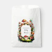 Sachets En Papier Baby shower champignons Forest Pastel (Devant)
