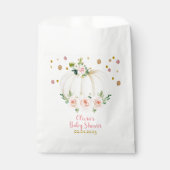 Sachets En Papier Baby shower citrouille (Devant)