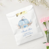 Sachets En Papier Baby shower Citrouille bleu (Scellé)