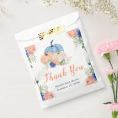 Sachets En Papier Baby shower Citrouille bleu et bleu marine (Scellé)