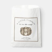 Sachets En Papier Baby shower citrouille d'automne (Devant)
