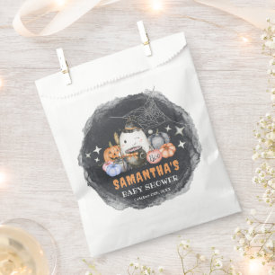 Sachets En Papier Baby shower Citrouille Halloween Little Boo person