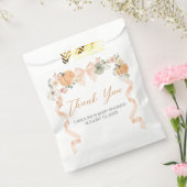 Sachets En Papier Baby shower Citrouille Orange Bow (Scellé)