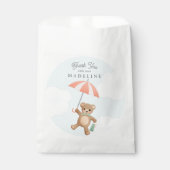 Sachets En Papier Baby shower classique Teddy Bear Pastel (Devant)