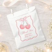Sachets En Papier Baby shower coquette rose cerise (Coupé)