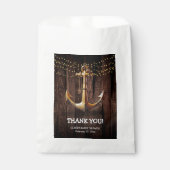 Sachets En Papier Baby shower d'Ancre en or rustique (Devant)