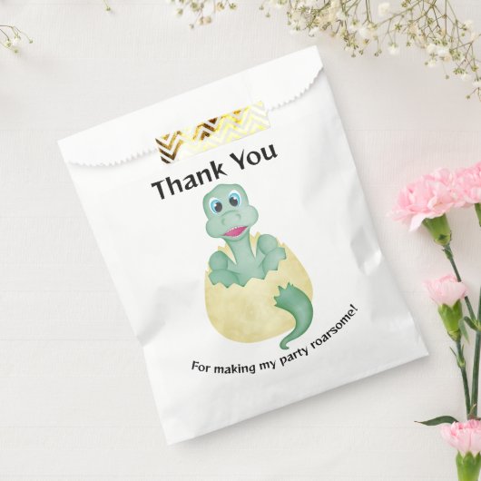 Sachets En Papier Baby shower d'anniversaire de Dinosaur Aquarelle v (Scellé)