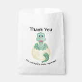 Sachets En Papier Baby shower d'anniversaire de Dinosaur Aquarelle v (Devant)